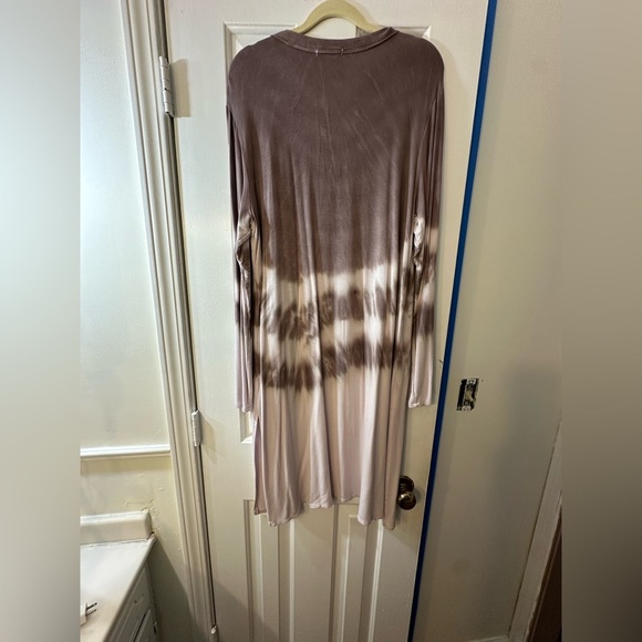 Maurices Mauve and Cream Tie-Dye Cardigan - Picture 6 of 6
